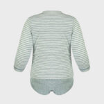 organicera organic baby long sleeve tshirt body aqua striped