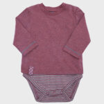 organicera organic baby long sleeve tshirt body bordeaux