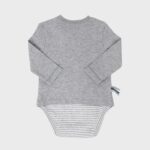 organicera organic baby long sleeve tshirt body grey