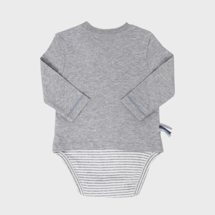 organicera organic baby long sleeve tshirt body grey