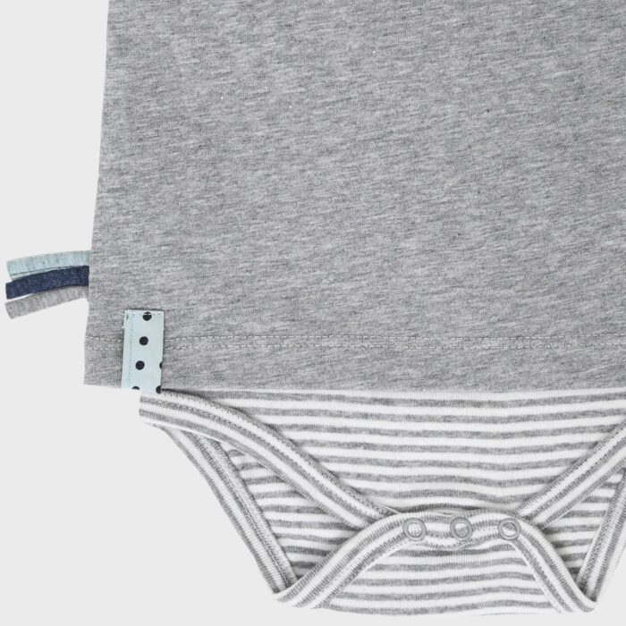 organicera organic baby long sleeve tshirt body grey