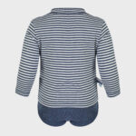 organicera organic baby long sleeve tshirt body indigo striped