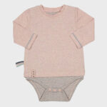 organicera organic baby long sleeve tshirt body rose