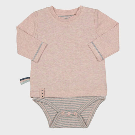 organicera organic baby long sleeve tshirt body rose
