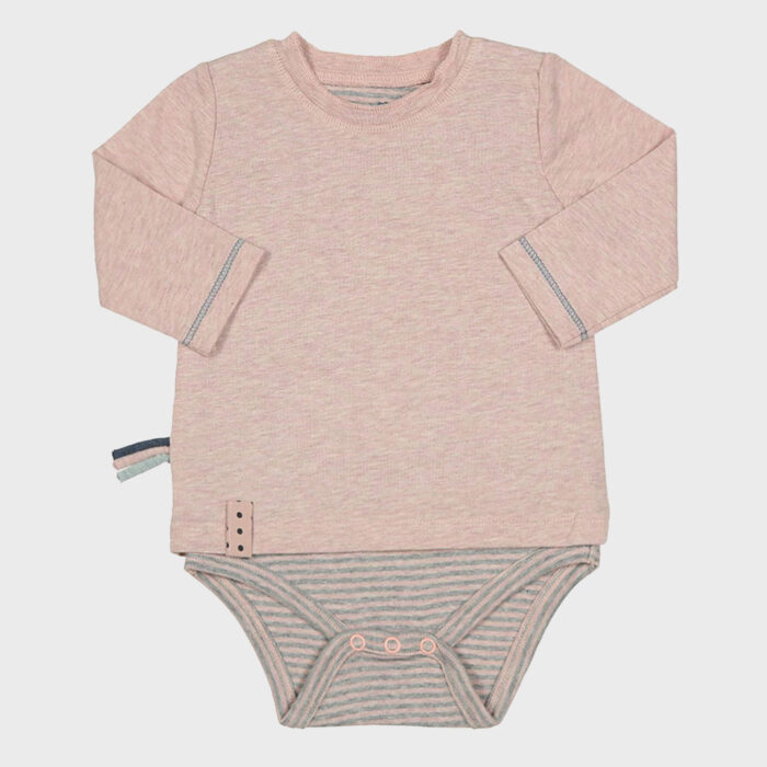 organicera organic baby long sleeve tshirt body rose
