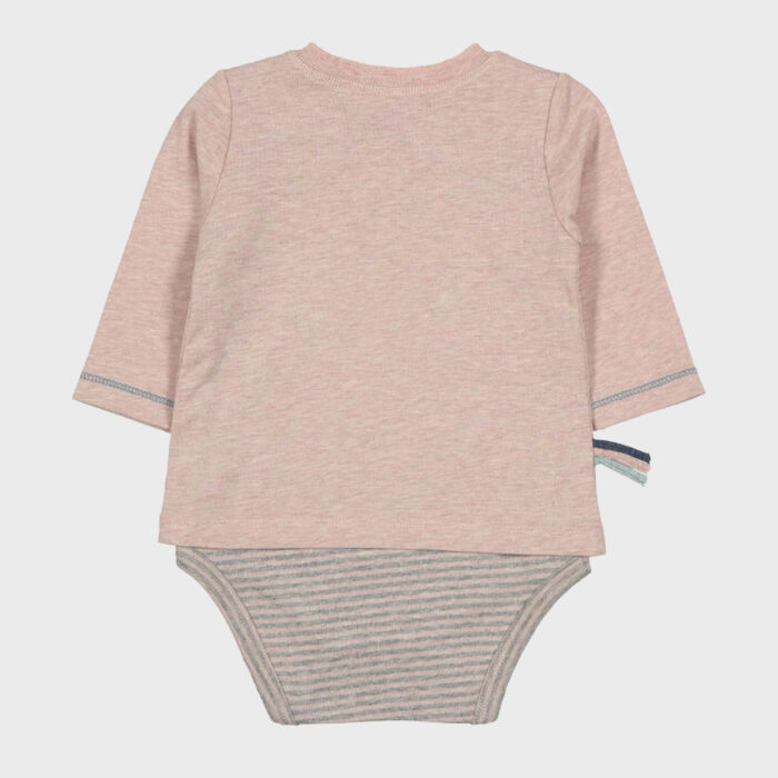 organicera organic baby long sleeve tshirt body rose