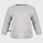 organicera organic baby long sleeve tshirt grey striped