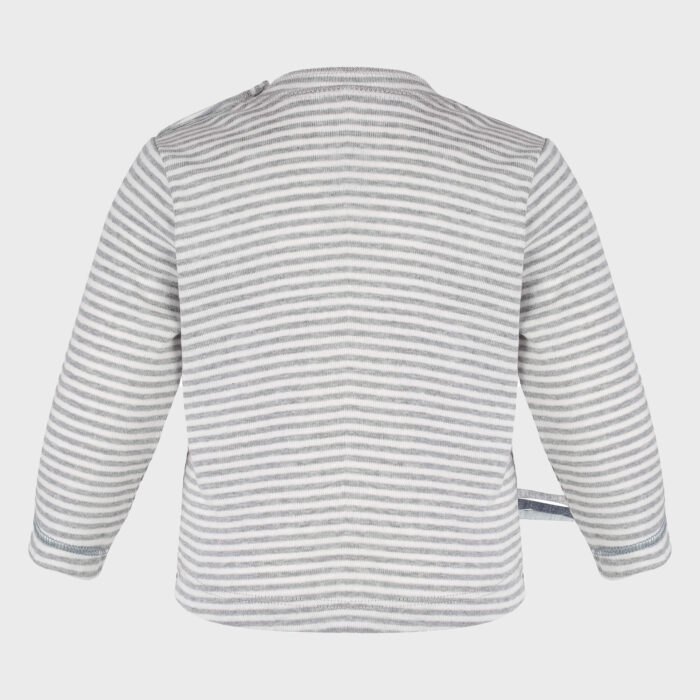 organicera organic baby long sleeve tshirt grey striped