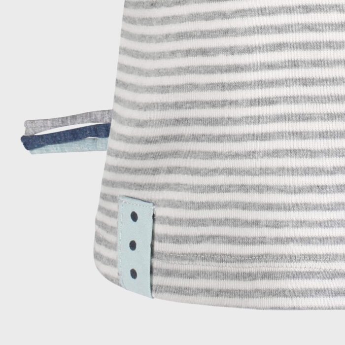 organicera organic baby long sleeve tshirt grey striped