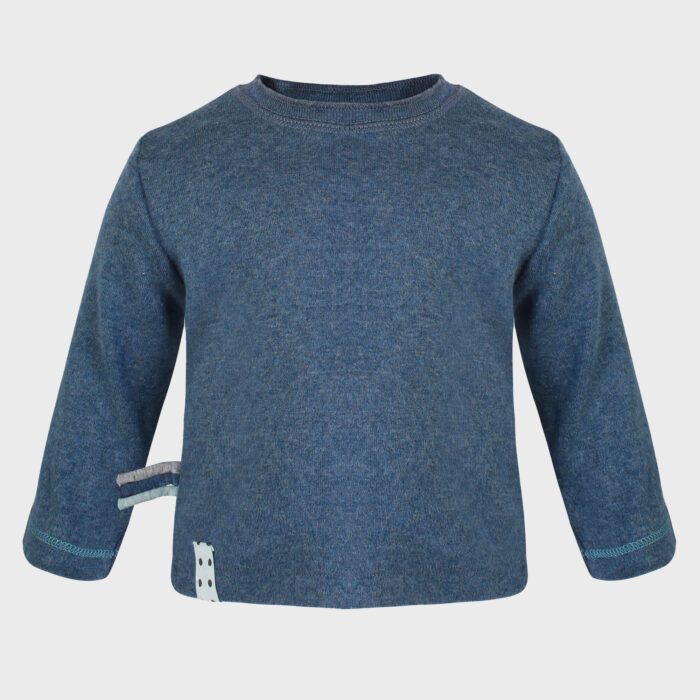 organicera organic baby long sleeve tshirt ındigo