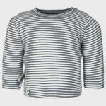 organicera organic baby long sleeve tshirt ındigo striped