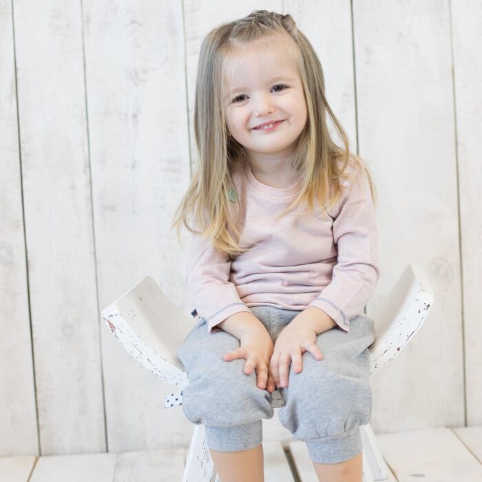 organicera organic baby long sleeve tshirt rose