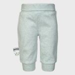 organicera organic baby pants with elastic band aqua