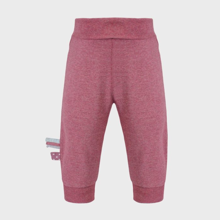 organicera organic baby pants with elastic band bordeaux