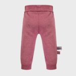 organicera organic baby pants with elastic band bordeaux