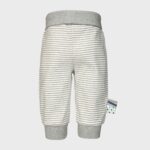 organicera organic baby pants with elastic band grey