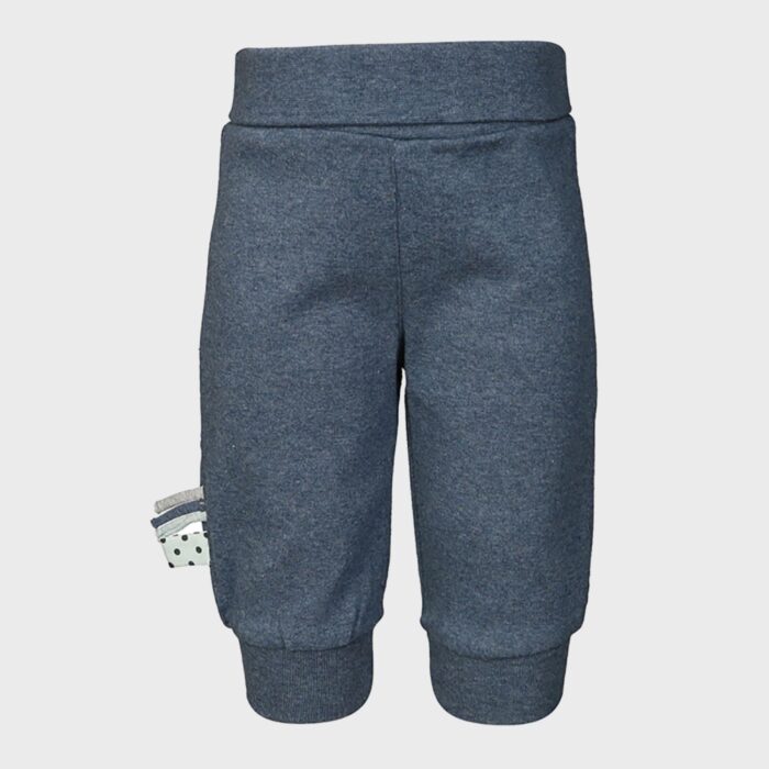 organicera organic baby pants with elastic band ındigo