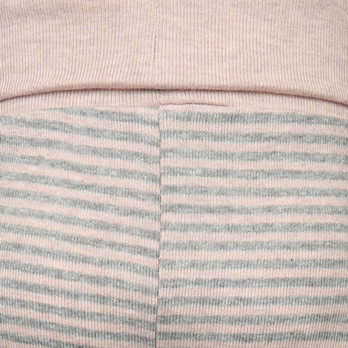 organicera organic baby pants with elastic band rose striped