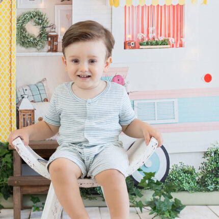 organicera organic baby romper aqua