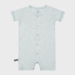 organicera organic baby romper aqua