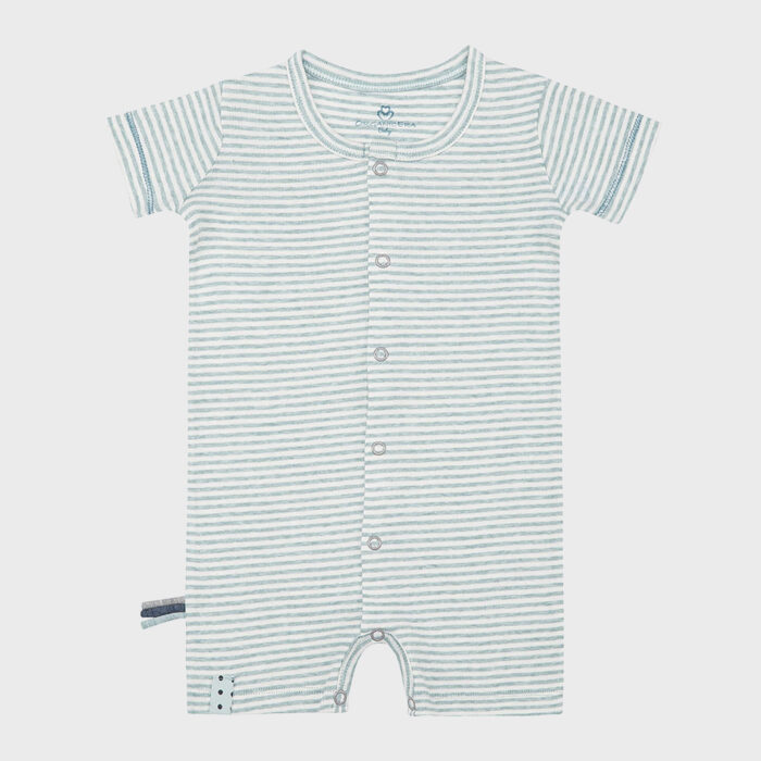 organicera organic baby romper aqua