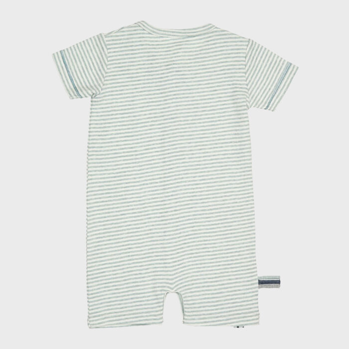 organicera organic baby romper aqua