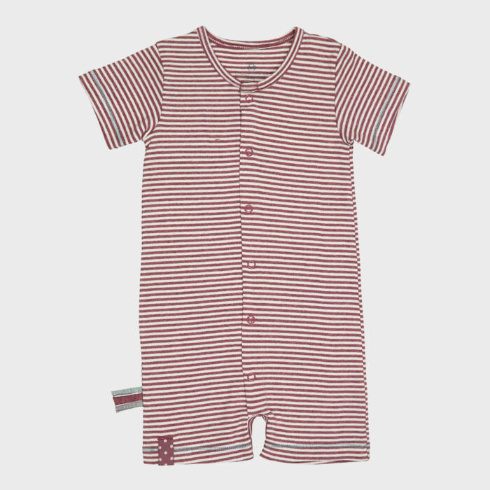 organicera organic baby romper bordeaux