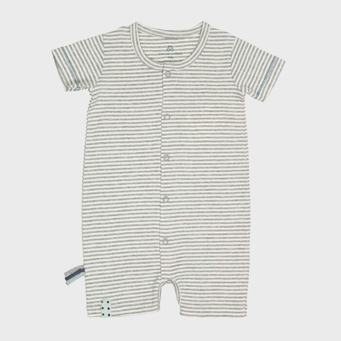 organicera organic baby romper grey