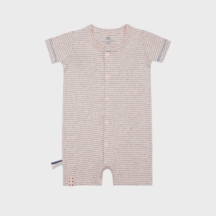 organicera organic baby romper rose