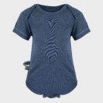 organicera organic baby short sleeve body suit ındigo