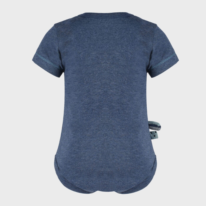 organicera organic baby short sleeve body suit ındigo