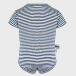 organicera organic baby short sleeve body indigo striped