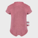organicera organic baby short sleeve body suit bordeaux