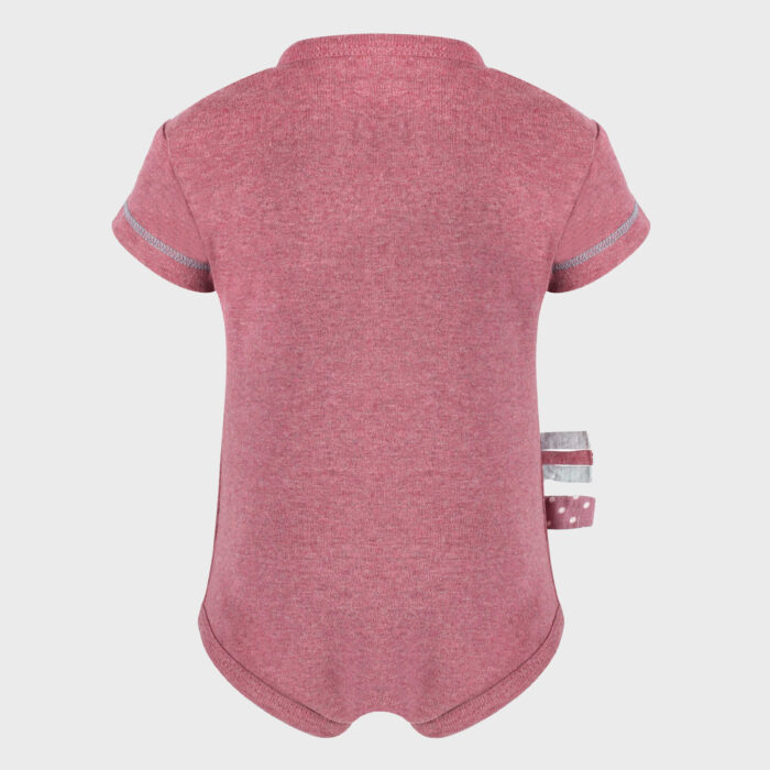 organicera organic baby short sleeve body suit bordeaux