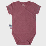 organicera organic baby short sleeve kimono body bordeaux