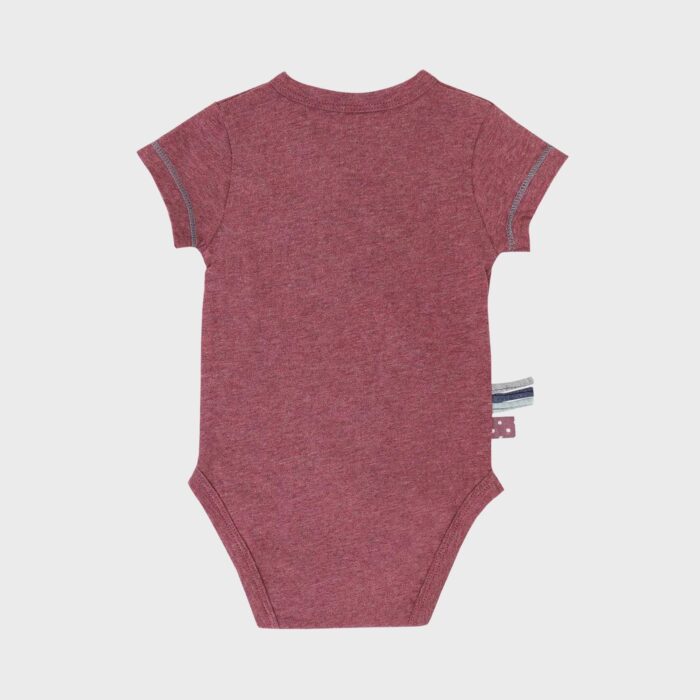organicera organic baby short sleeve kimono body bordeaux
