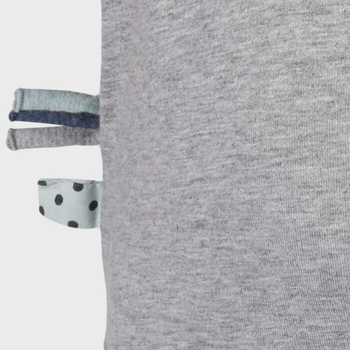 organicera organic baby short sleeve kimono body grey