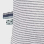 organicera organic baby short sleeve kimono body grey striped