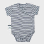 organicera organic baby short sleeve kimono body indigo striped