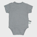 organicera organic baby short sleeve kimono body indigo striped