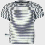organicera organic baby short sleeve tshirt ındigo striped