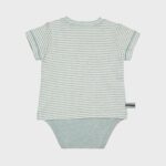organicera organic baby short sleeve tshirt body aqua striped