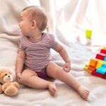 organicera organic baby short sleeve tshirt body bordeaux striped