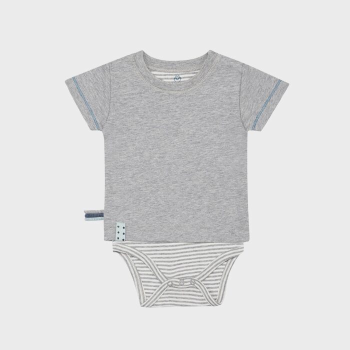 organicera organic baby short sleeve tshirt body grey