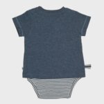 organicera organic baby short sleeve tshirt body ındigo