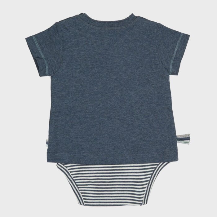 organicera organic baby short sleeve tshirt body ındigo