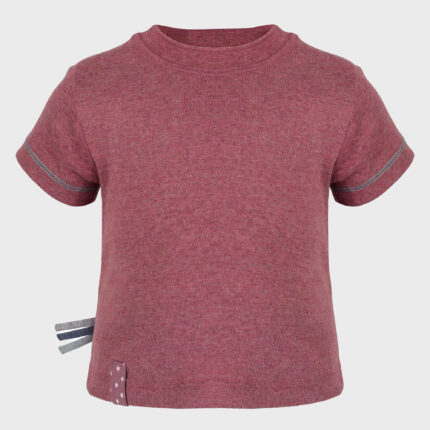 organicera organic baby short sleeve tshirt bordeaux