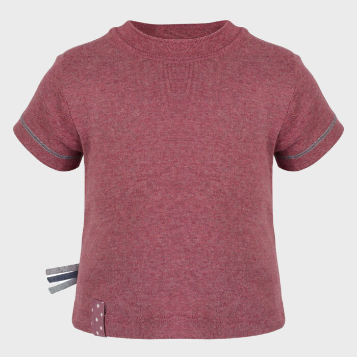 organicera organic baby short sleeve tshirt bordeaux