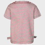 organicera organic baby short sleeve tshirt bordeaux striped