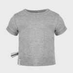 organicera organic baby short sleeve tshirt grey